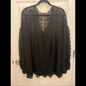 LAST CHANCE Entro Swiss Dot Blouse—2x
